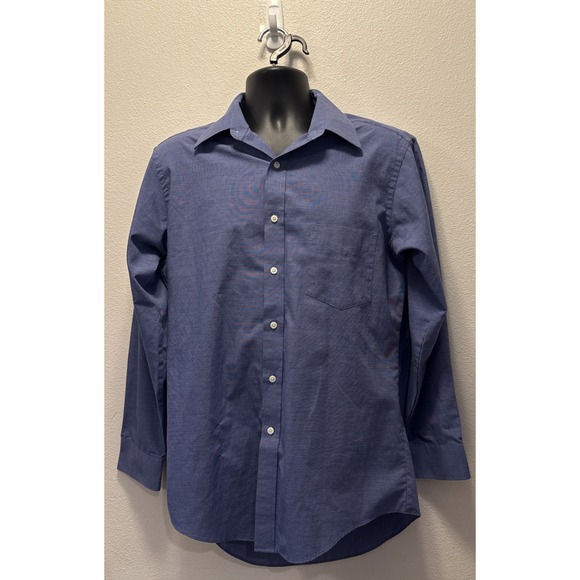 Towncraft Other - Towncraft Blue Button Down Shirt Size 15.5 32/33 Long Sleeve Casual Dress Shirt